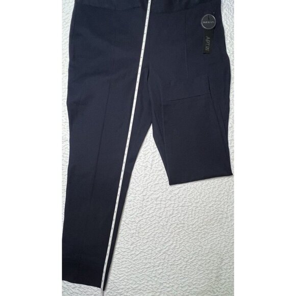 Apt. 9 Navy Blue Pants Women SZ 14 Bi-stretch Skinny Leg Modern Fit MSRP$48 NWT - Picture 5 of 5